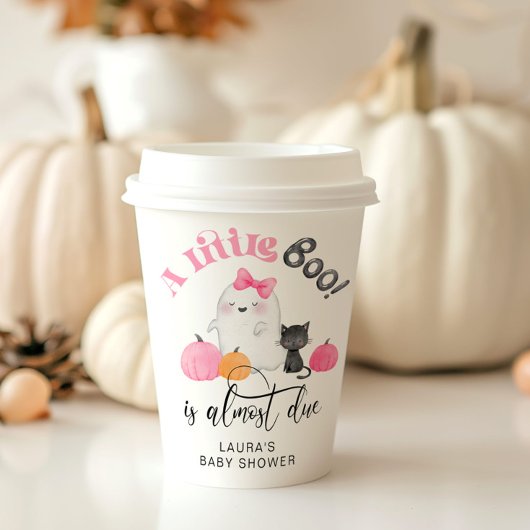 Little Boo is bijna te wijten aan roze baby shower Papieren Bekers