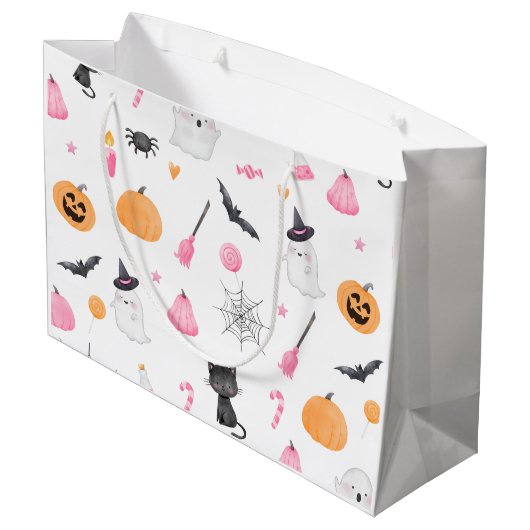 Little Boo is bijna te wijten aan roze halloween Groot Cadeauzakje (Achterkant Gekanteld)