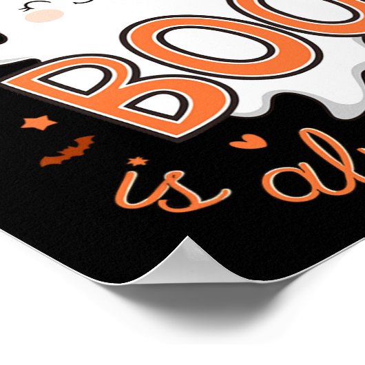 Little Boo is bijna te wijten aan Schattigee Hallo Poster (Hoek)