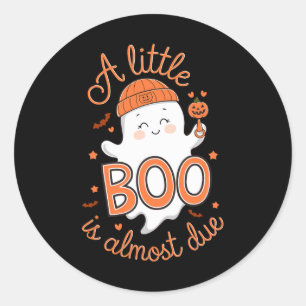 Little Boo is bijna te wijten aan Schattigee Hallo Ronde Sticker