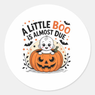 Little Boo is bijna te wijten aan Schattigee Hallo Ronde Sticker