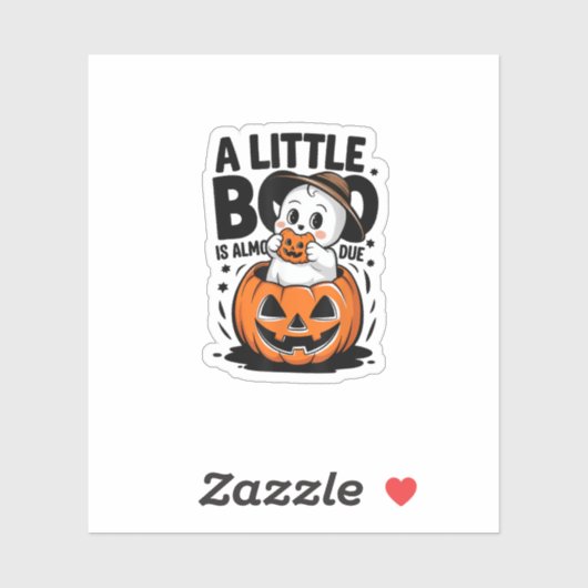 Little Boo is bijna te wijten aan Schattigee Hallo Sticker (Vel)