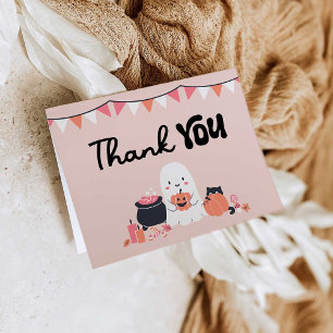 Little Boo is bijna te wijten Baby shower Dank u Bedankkaart