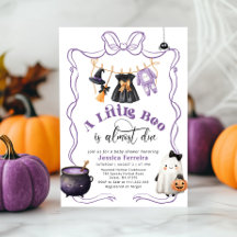 Little Boo is Due Girl Clothesline baby shower