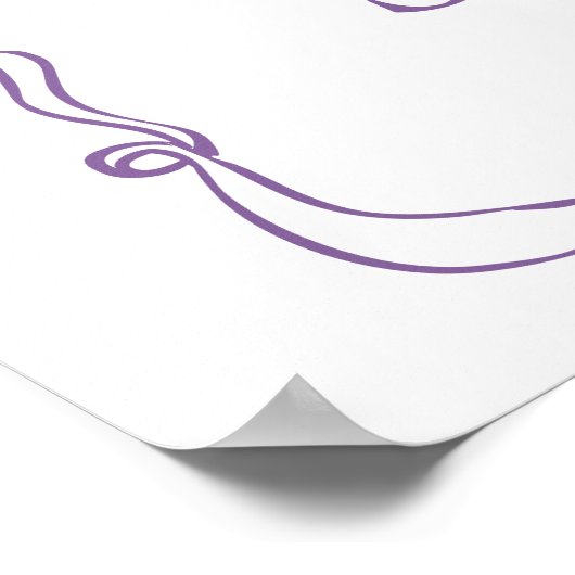 Little Boo is Due waslijn Baby shower Welkom Poster (Hoek)