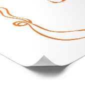 Little Boo is Due waslijn Baby shower Welkom Poster (Hoek)