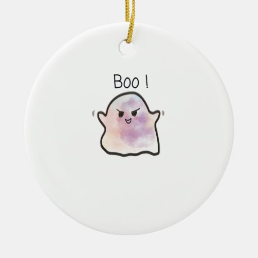 Little Boo is een grappige meme Keramisch Ornament (Voorkant)
