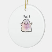 Little Boo is een grappige meme Keramisch Ornament (Links)