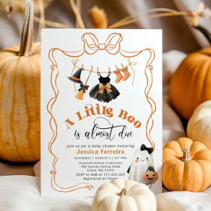 Little Boo is het gevolg van Bow Clothesline baby Kaart