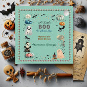 Little BOO is het gevolg van Ghost Pumpkin Spooky Bedankjes Labels
