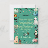 Little BOO is het gevolg van Ghost Pumpkin Spooky  Bedankkaart (Voorkant)