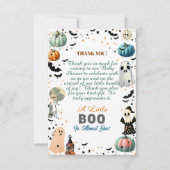Little BOO is het gevolg van Ghost Pumpkin Spooky  Bedankkaart (Voorkant)