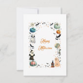 Little BOO is het gevolg van Ghost Pumpkin Spooky  Bedankkaart (Achterkant)