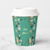 Little BOO is het gevolg van Ghost Pumpkin Spooky  Papieren Bekers (Achterkant)