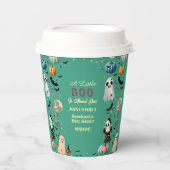 Little BOO is het gevolg van Ghost Pumpkin Spooky  Papieren Bekers (Voorkant)
