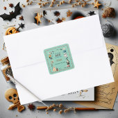 Little BOO is het gevolg van Ghost Pumpkin Spooky  Vierkante Sticker