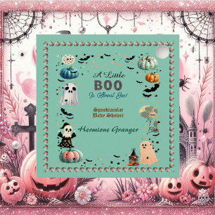 Little BOO is het gevolg van Ghost Pumpkin Spooky  Vierkante Sticker