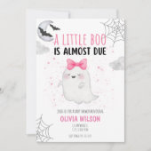 LITTLE BOO IS TE WIJTEN AAN BABY SHOWER INVITE KAART (Voorkant)