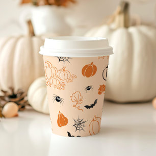 Little Boo is uitgerekend Halloween Baby Shower Papieren Bekers