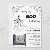 Little Boo Itsy Bitsy Spider Halloween Baby shower Kaart (Voorkant)