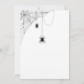 Little Boo Itsy Bitsy Spider Halloween Baby shower Kaart (Achterkant)