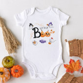 Little Boo Leuke Ghost Witch Halloween Baby shower Romper