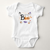 Little Boo Leuke Ghost Witch Halloween Baby shower Romper (Voorkant)