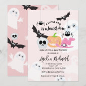 Little Boo Leuke Halloween Baby Meisje Douche Kaart (Voorkant / Achterkant)