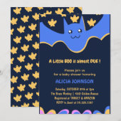 Little boo Leuke vleermuis Boy Halloween baby show Kaart (Voorkant / Achterkant)