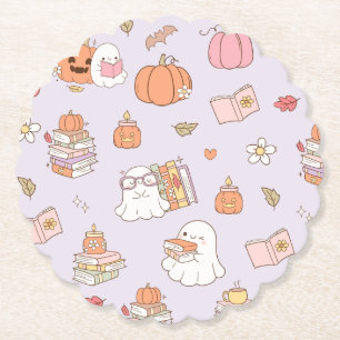 Little Boo Lila grillige boeken Baby shower Kartonnen Onderzetters