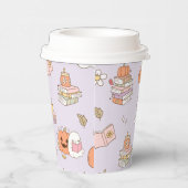 Little Boo Lila grillige boeken Baby shower Papieren Bekers (Rechts)