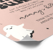 Little Boo Meet het Baby Bump Baby shower teken Poster (Hoek)