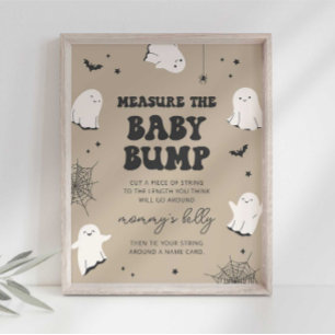 Little Boo Meet het Baby Bump Baby shower teken Poster