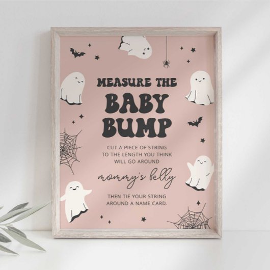 Little Boo Meet het Baby Bump Baby shower teken Poster