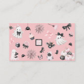 Little Boo Meisje Baby shower Luier Raffle Informatiekaartje (Achterkant)