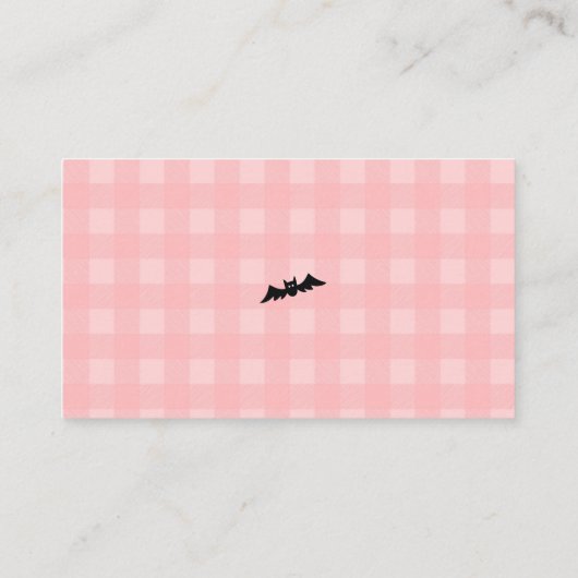 Little Boo Meisje Baby shower Luier Raffle Ticket Informatiekaartje (Achterkant)