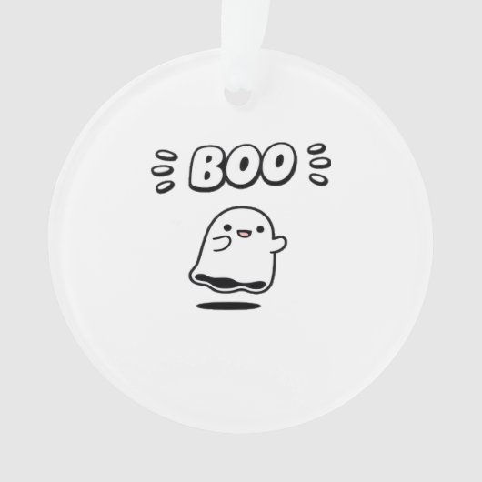 Little Boo Minimal Style Ornament (voorkant)