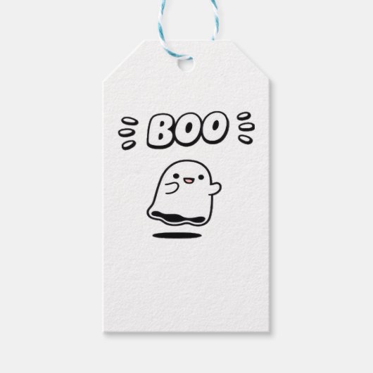 Little Boo Minimale Stijl Cadeaulabel (Voorkant)