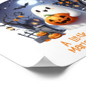 Little Boo Neutral Baby shower Favors Sign Poster (Hoek)