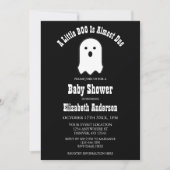 Little BOO On Way Halloween Ghost Baby shower Kaart (Voorkant)