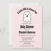 Little BOO On Way Halloween Ghost Baby shower Kaart (Voorkant)