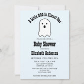 Little BOO On Way Halloween Ghost Baby shower Kaart (Voorkant)