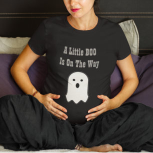 Little BOO on Way Halloween Ghost Pregnancy T-shirt