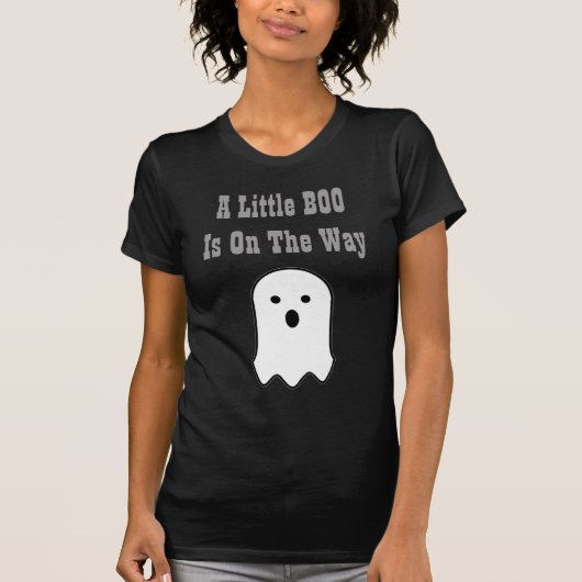 Little BOO on Way Halloween Ghost Pregnancy T-shirt (Voorkant)