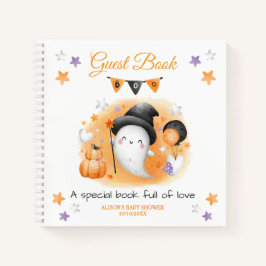 Little Boo Oranje Baby shower Gastenboek Notitieboek