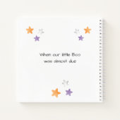 Little Boo Oranje Baby shower Gastenboek Notitieboek (Achterkant)