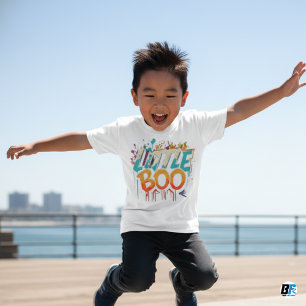 Little Boo Oranje Black Halloween Family Matching T-shirt