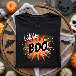 Little Boo | Oranje Halloween T-shirt