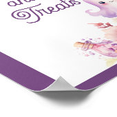 Little Boo paarse Halloween snoepjes en lekkernije Poster (Hoek)