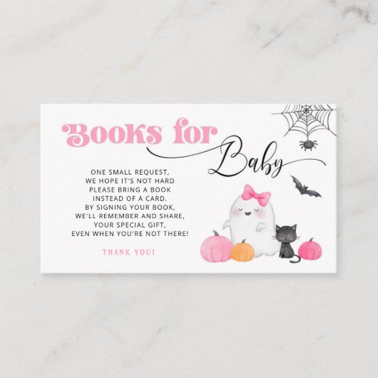 Little Boo pink Boeken voor baby ticket Informatiekaartje (Voorkant)